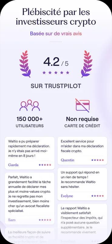 Waltio : Impôt Crypto & Suivi screenshot 6 of 6