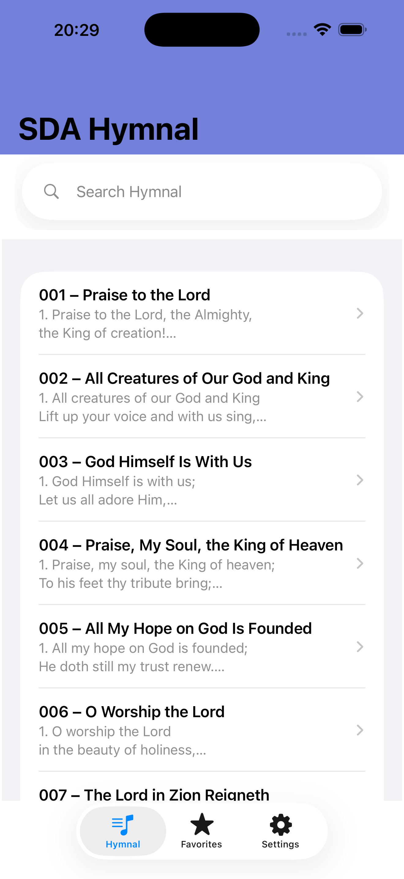 Official Adventist Hymnal