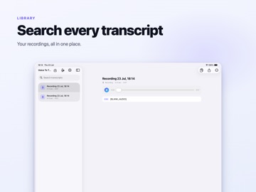 Voice to Text: Offline AI Note iPad screenshot