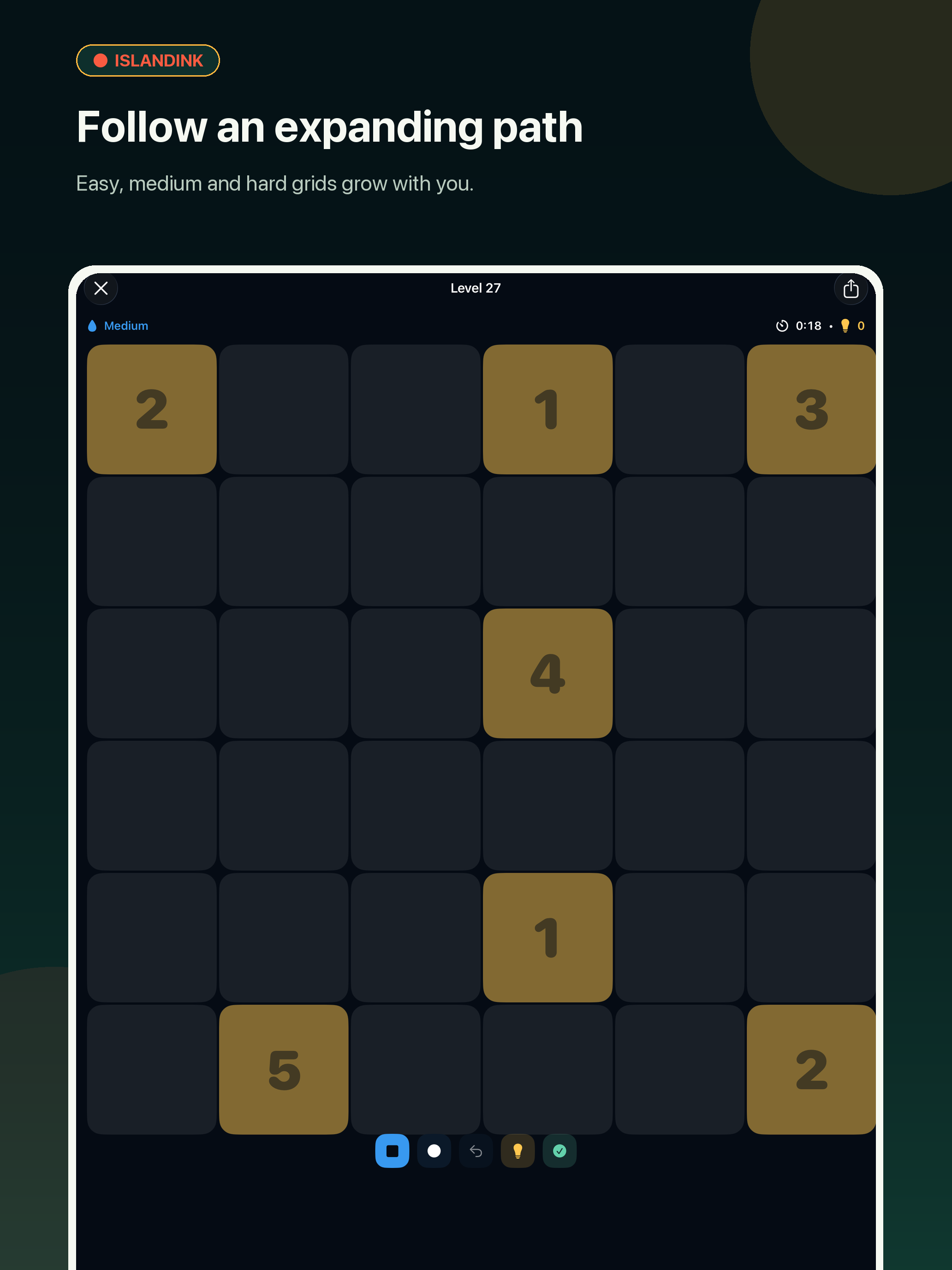 IslandInk: Nurikabe Daily screenshot 9