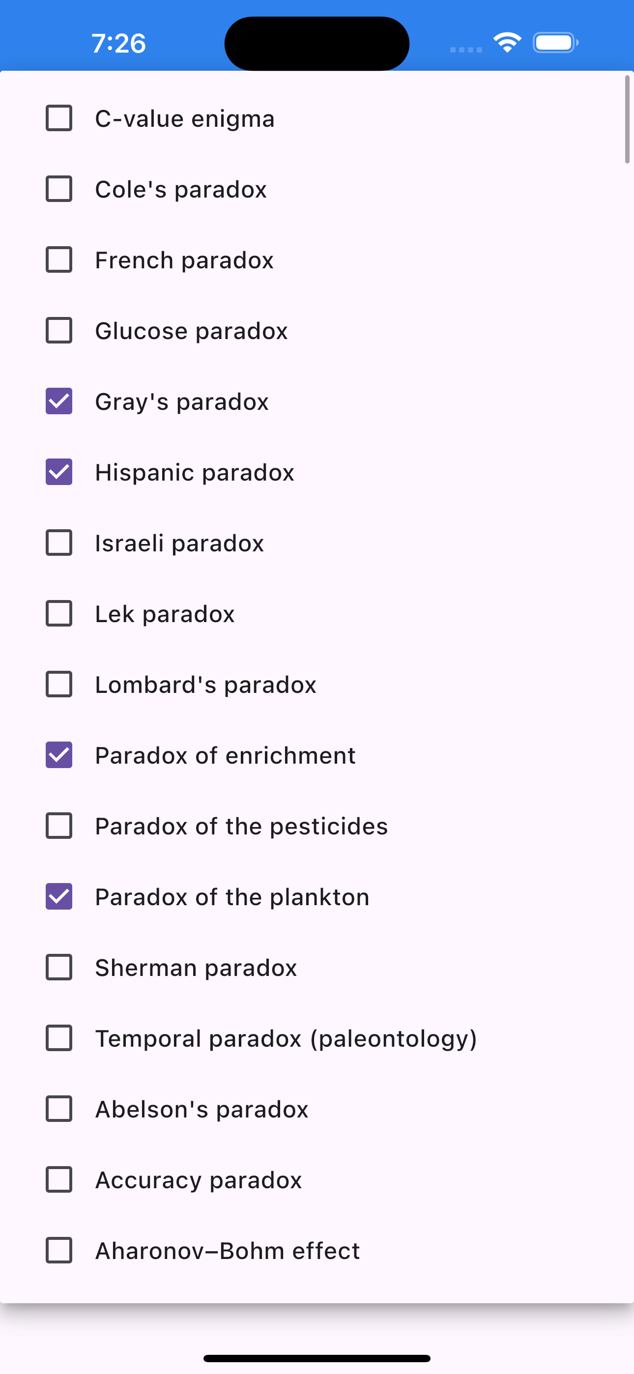 Paradoxes
