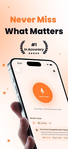 Sumly: AI Note Recorder Screenshot 1 of 6