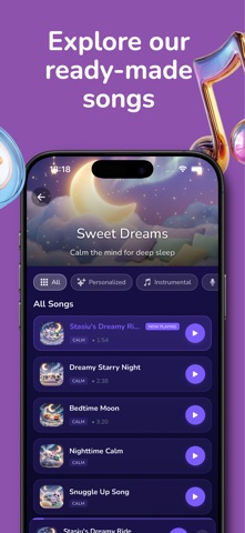 Lullaby Baby Sleep Music AI iPhone screenshot