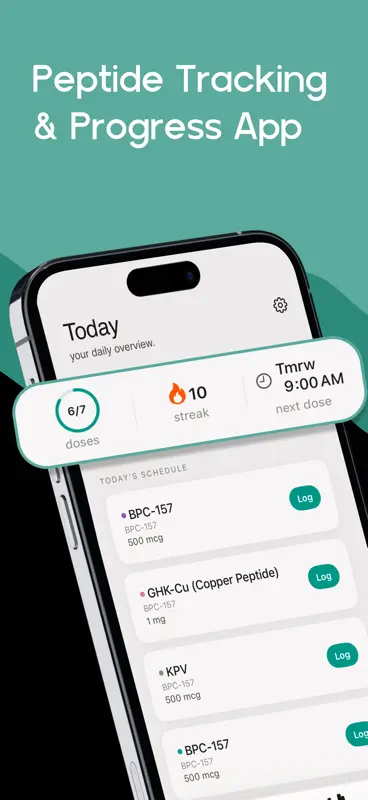 PeptidePal – Peptide Tracker screenshot 1 of 6