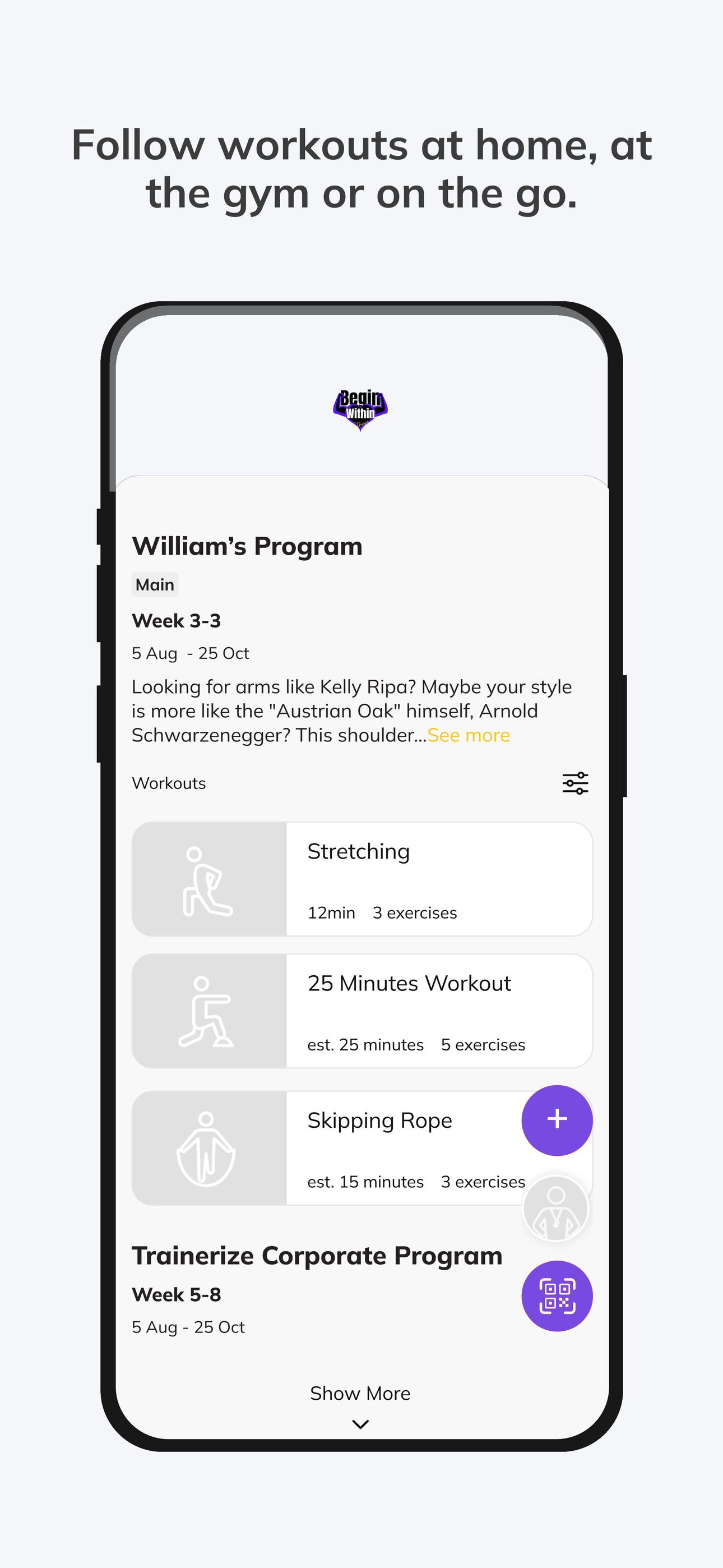 Begin Within Fitness screenshot 3