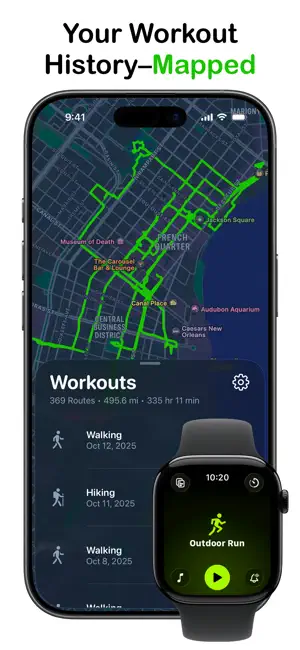 Fitness Mapper – Workout Map screenshot 1