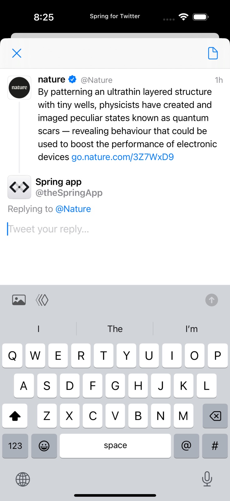 Spring mini for Twitter iphone screenshot 3