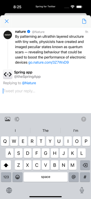 Spring mini for Twitter Screenshot