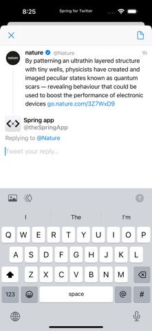 Spring mini for Twitter Screenshot 3 of 4