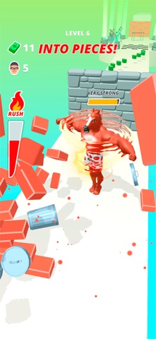 Muscle Rush - Destruction Run iPhone screenshot