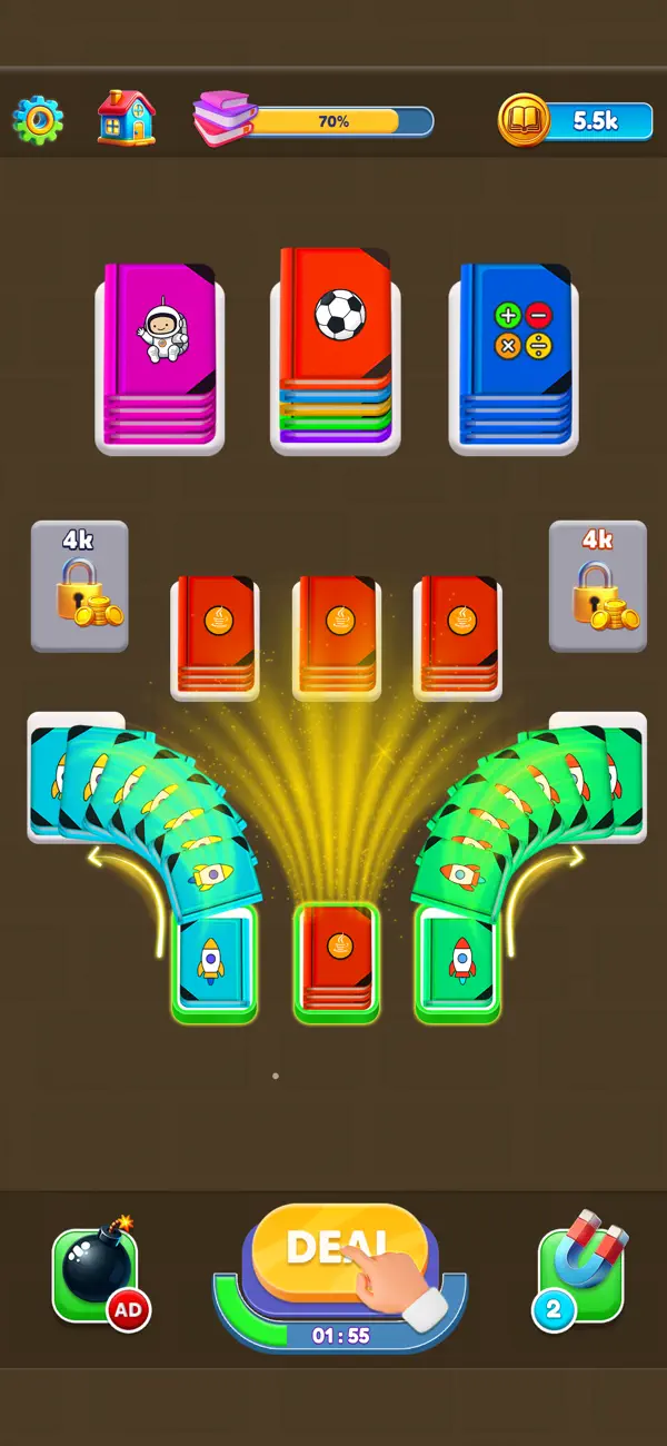 Screenshot #2 pour Book Sort: Shuffle Puzzle Game