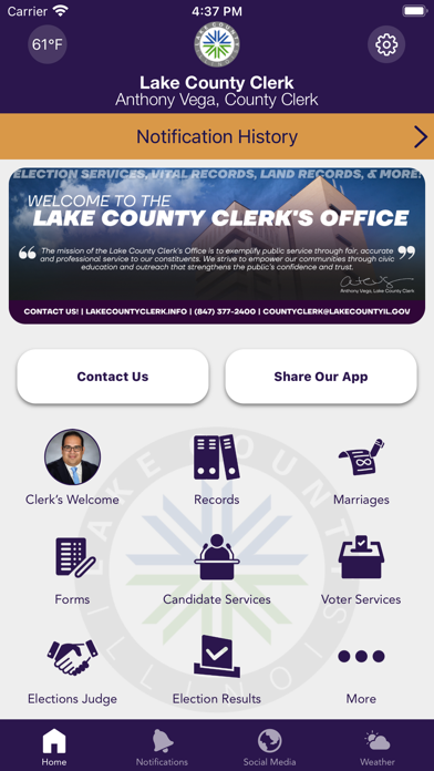 Lake County Clerk Illinois Screenshot