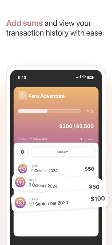 Save Up: Savings Goal Tracker screenshot 5 of 7
