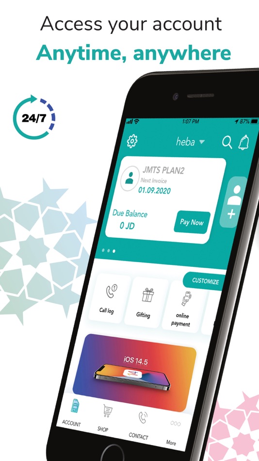 #1. Zain Jo (iOS) 由: Jordan Mobile Telephone Services