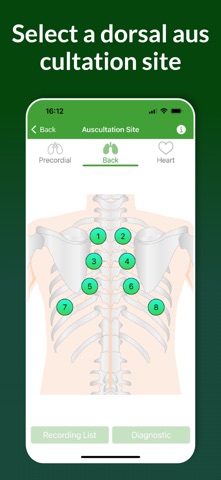 Auscultation Sound Recording iPhone screenshot