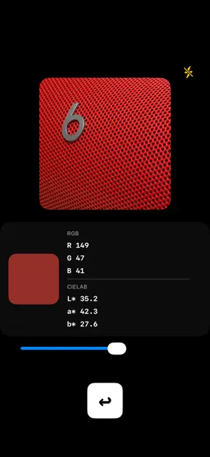 Color measurement camera screenshot 3