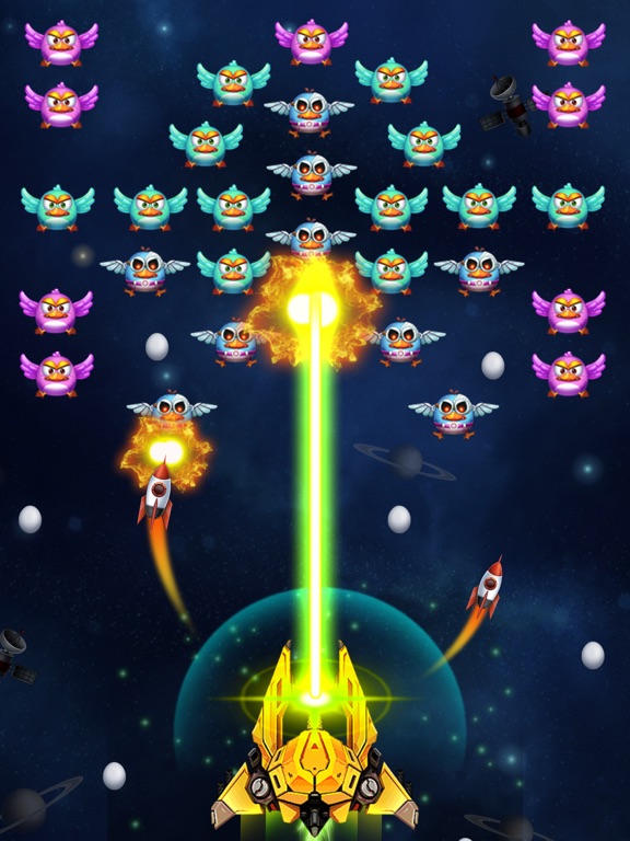 Screenshot #6 pour Chicken Attack: Galaxy Shooter