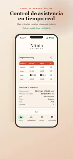 Скриншот PresencIO | Marca Asistencia на iPhone 1