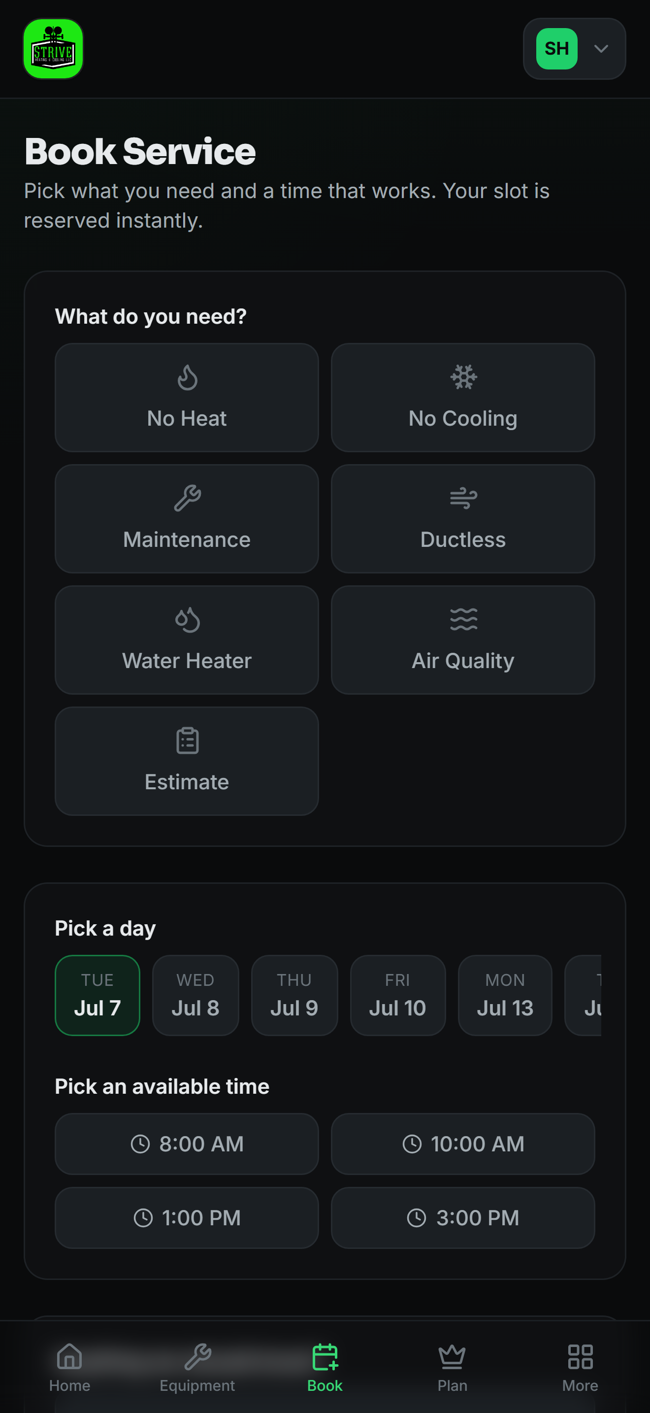 Strive Heating & Cooling screenshot 4