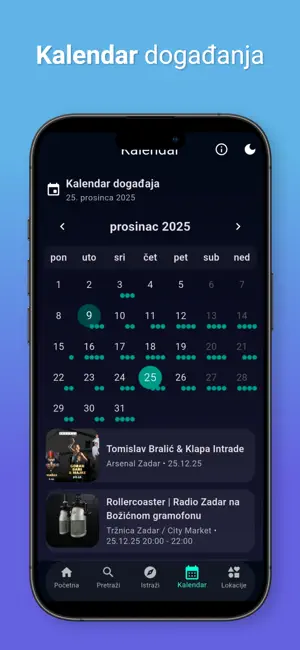 ZadarEvents screenshot 2