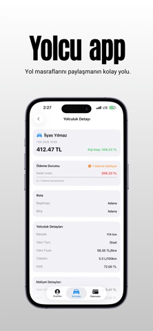 Yolcu – Masrafı kolayca paylaş screenshot
