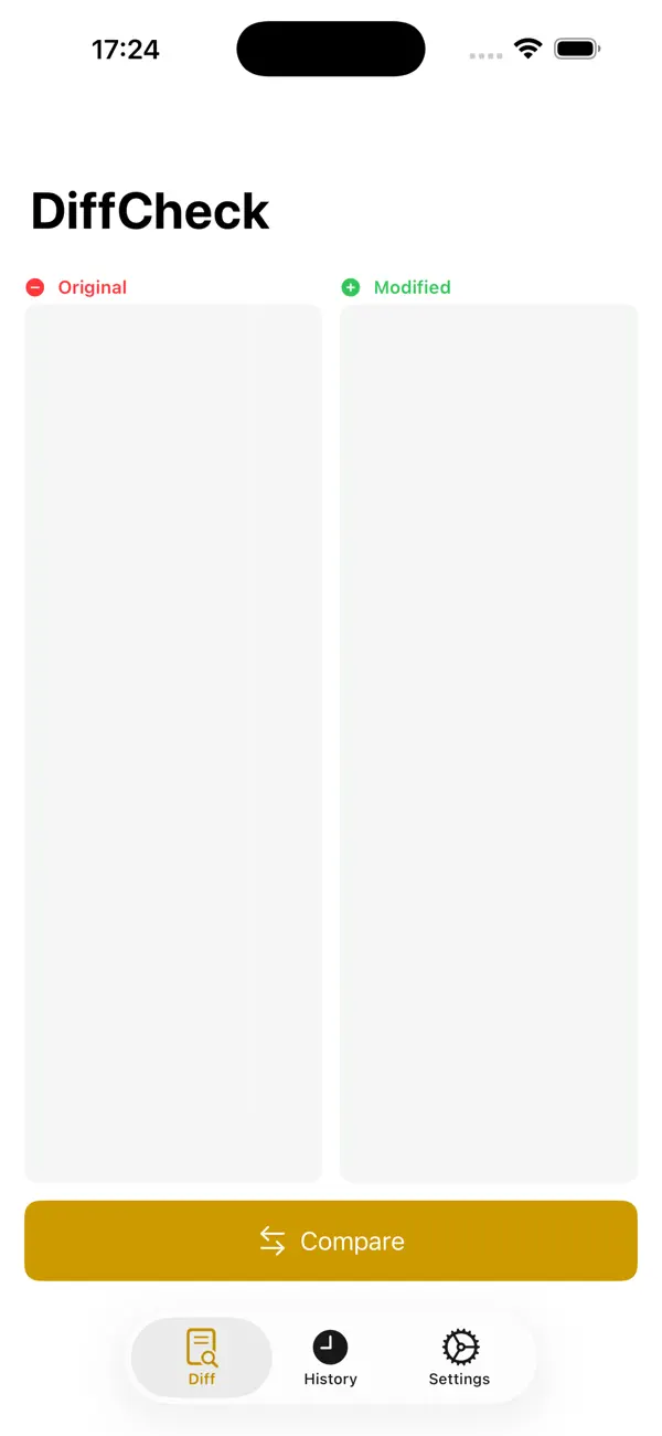 #1. DiffCheck: Text Diff (iOS) De: Phuc Pham