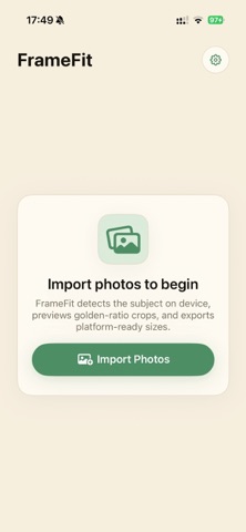 FrameFit - Auto Reframe Screenshot 1 of 4