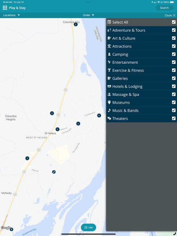 Columbia County, OR iPad screenshot 5 - Travel app