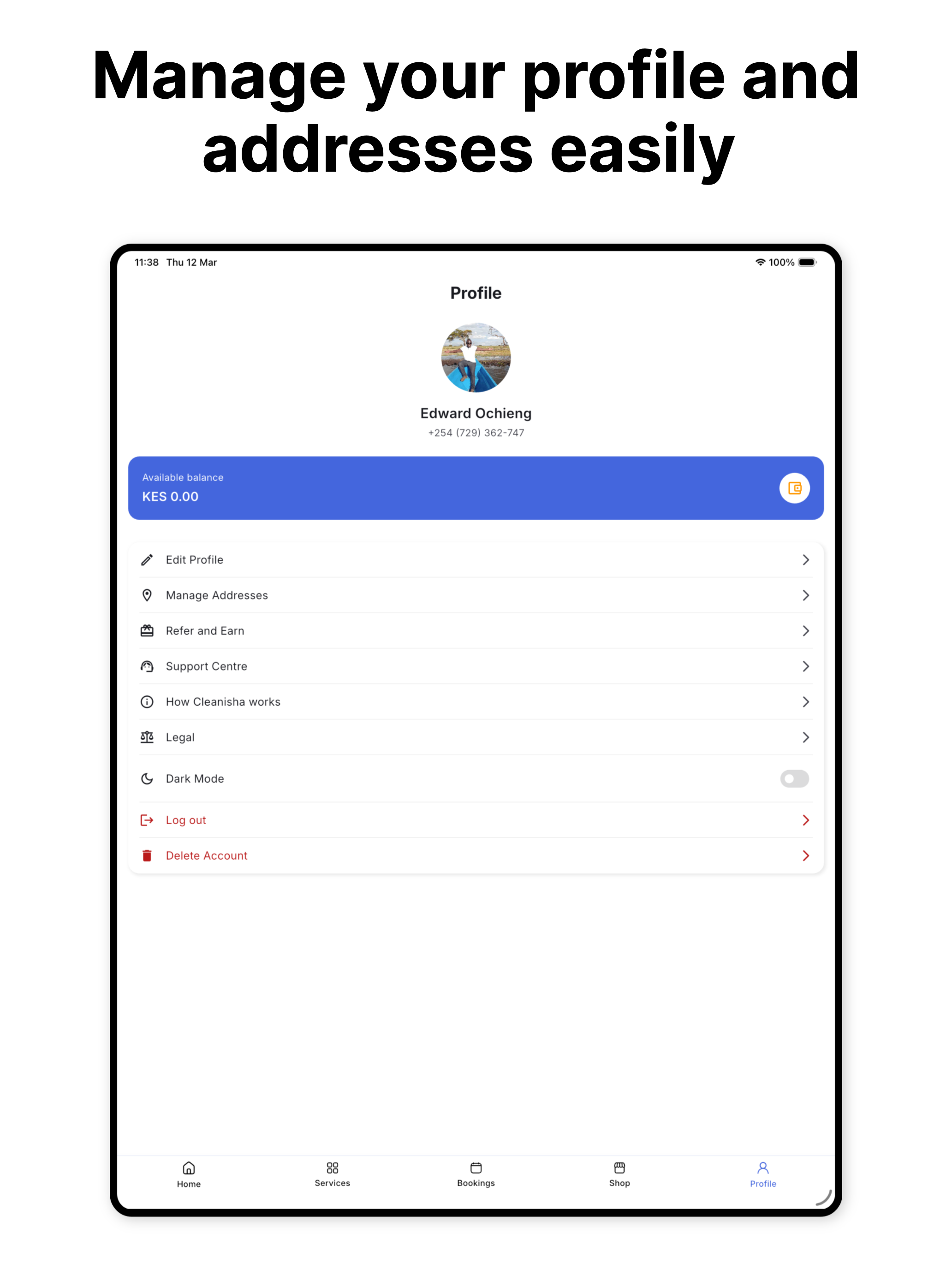 Cleanisha - Client screenshot 6