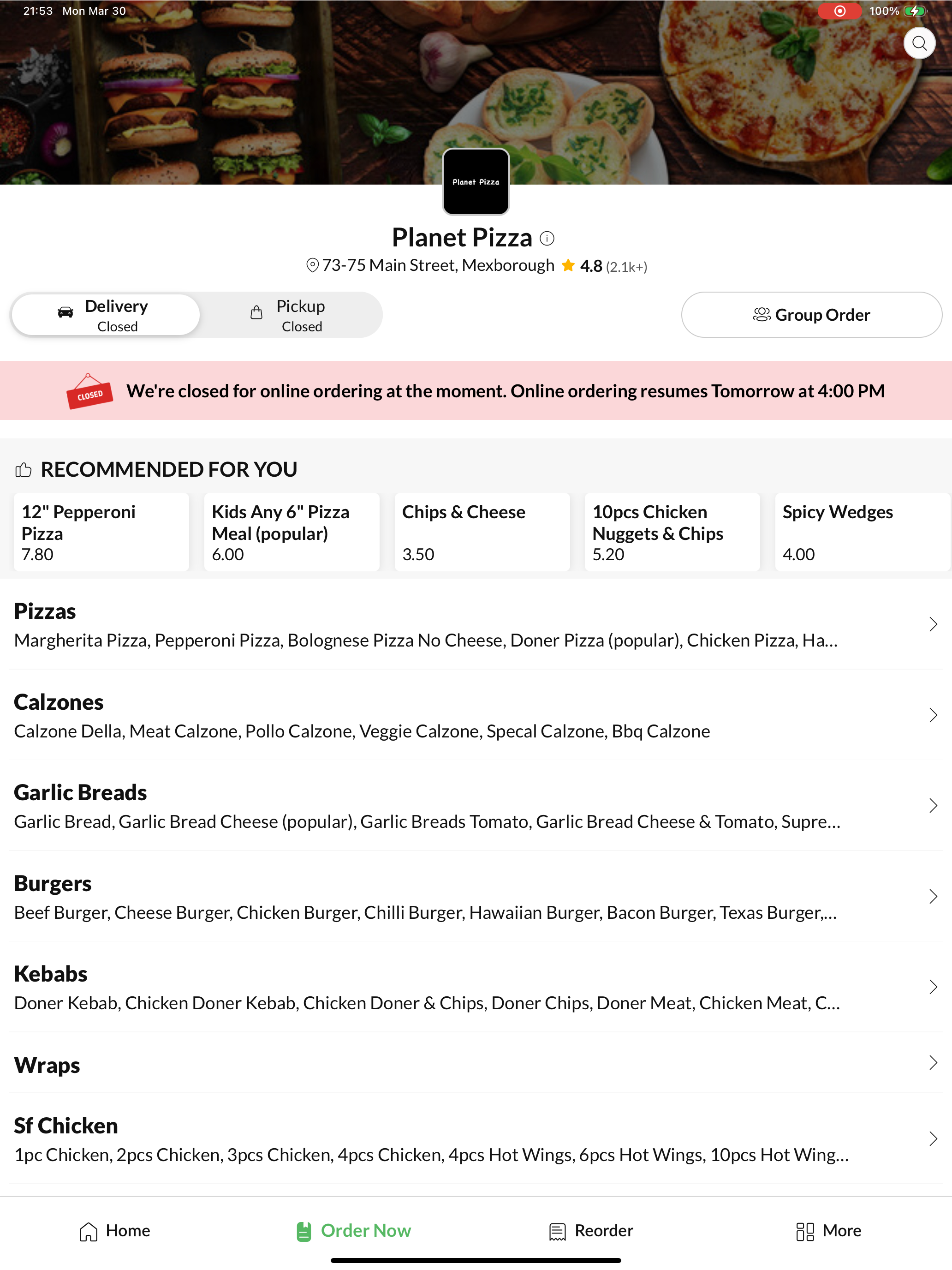 Planet Pizza Mexborough screenshot 6
