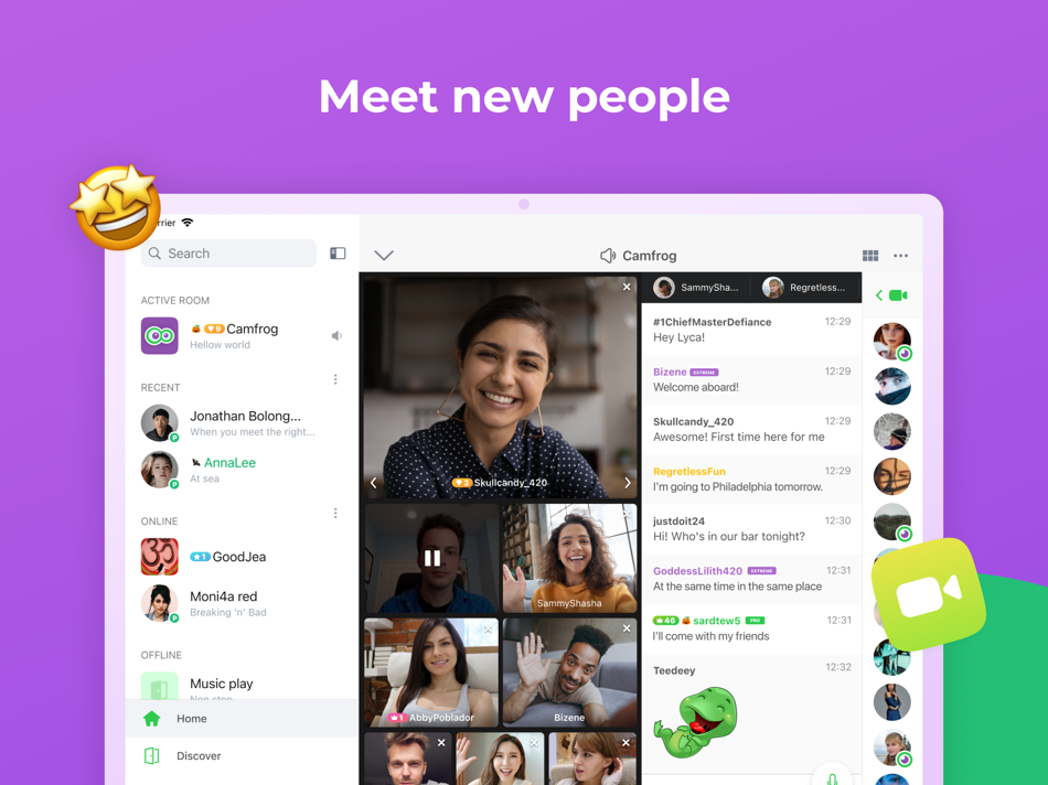 #1. Camfrog: Live Cam Video Chat (iOS) โดย: Camfrog LLC