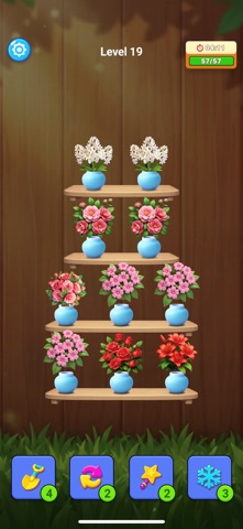 Flower Sort: Merge Puzzle Game iPhone screenshot