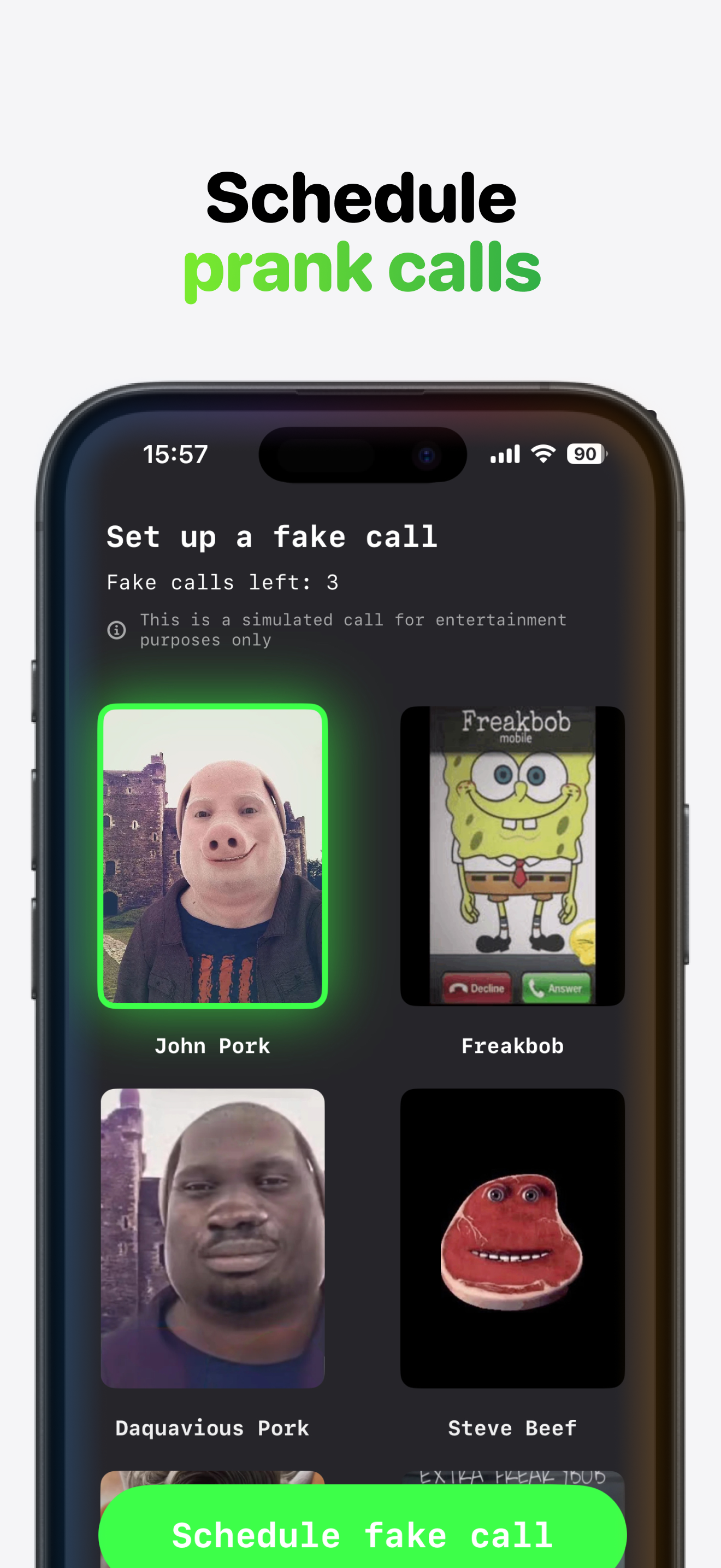 Incoming Call: John Pork Prank