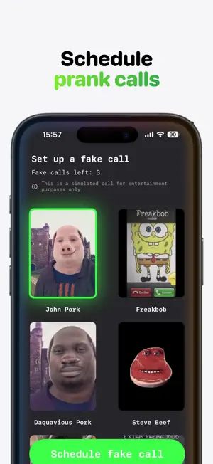 Incoming Call: John Pork Prank screenshot 1