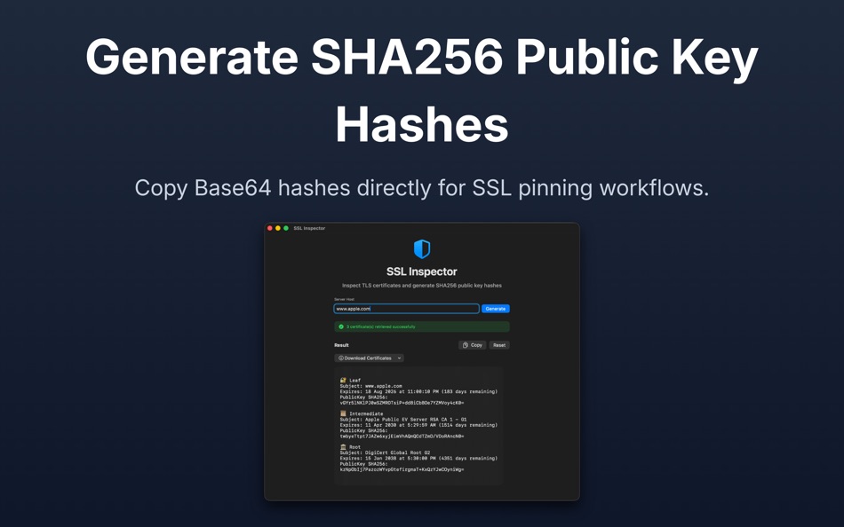 #3. SSL Inspector (macOS) Von: Kannan R S