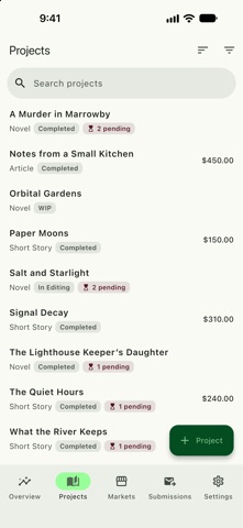 WriteTrack - Track Submissions Screenshot 7 of 10