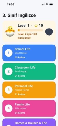 3. Sınıf İngilizce Pratik screenshot 5