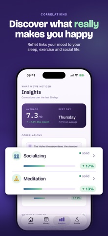 Reflet - Mood Tracker Screenshot 1 of 6