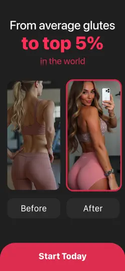 Capture d'écran de Booty AI: Butt Workout Planner sur iPhone 1