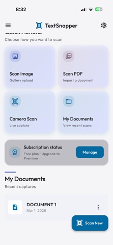 TextSnapper–OCR Text Scanner screenshot