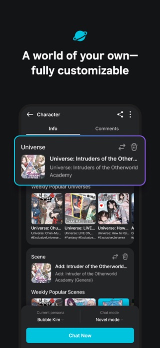 BubbleChat – AI character chat Screenshot 3 of 6