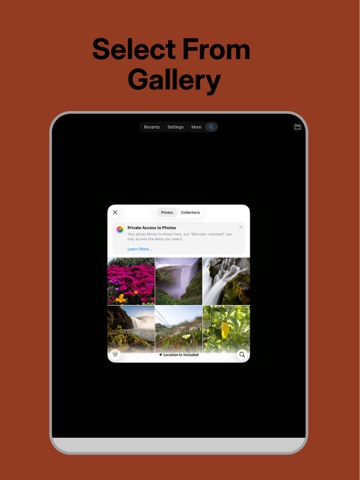 Barcode -camread iPad screenshot