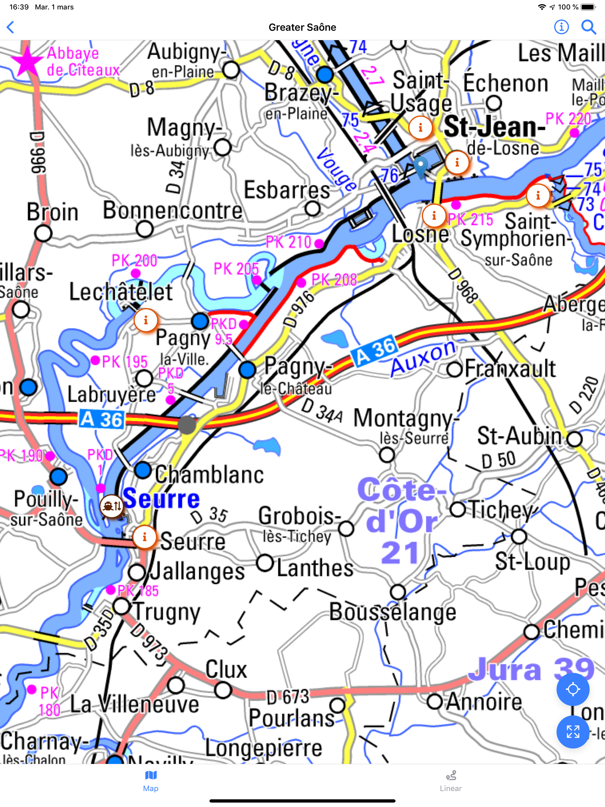 Canals Saône - River tourism