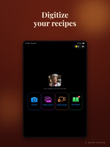 Recipe Scanner C iPad screenshot