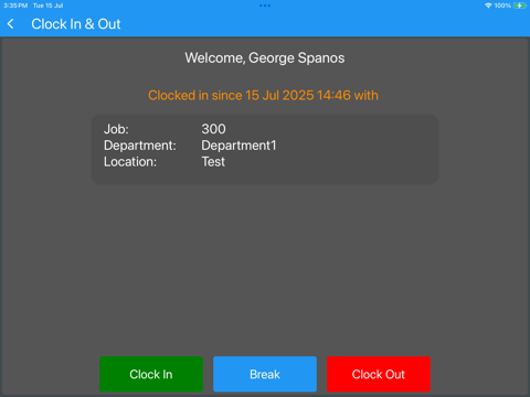 ClickClock Terminal app screenshot 3