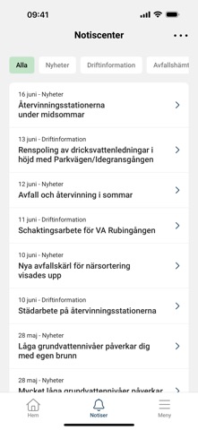 Kretsloppsappen iPhone screenshot 2