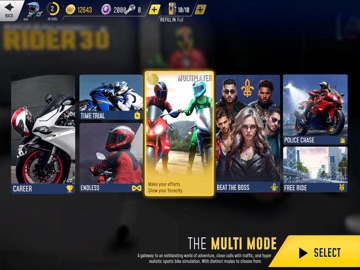 Rider 3D Racing Bike Games iPad screenshot