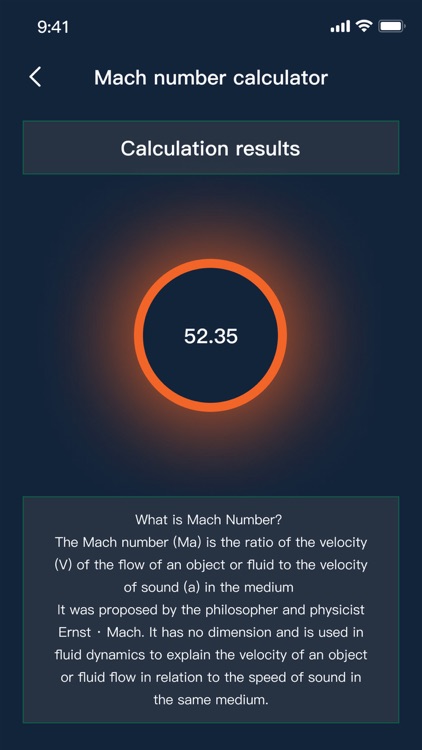 Mach number calculator