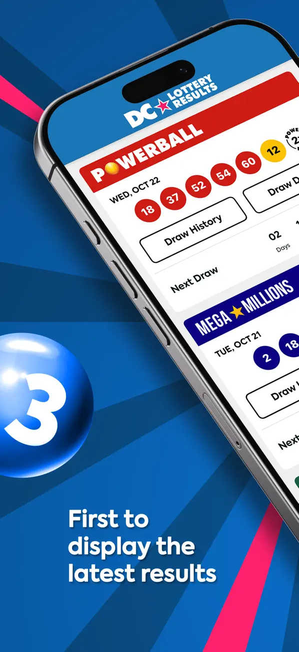 Screenshot #1 pour DC Lottery Results