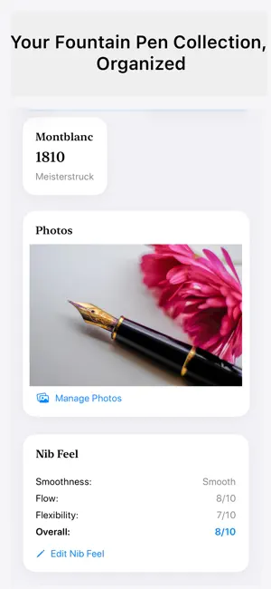 Penfolio Fountain Pen Archive screenshot 1